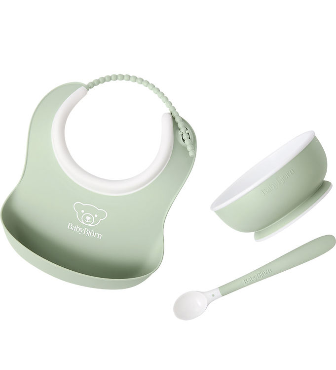 BabyBjörn Spisesæt - 3 Dele - Pastelgrøn