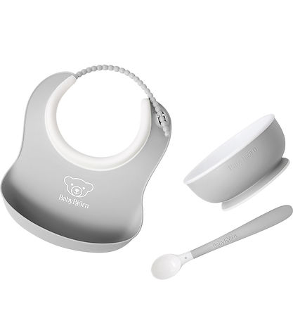 BabyBjörn Spisesæt - 3 Dele - Grå BabyBjörn Spisesæt - 3 Dele - Grå