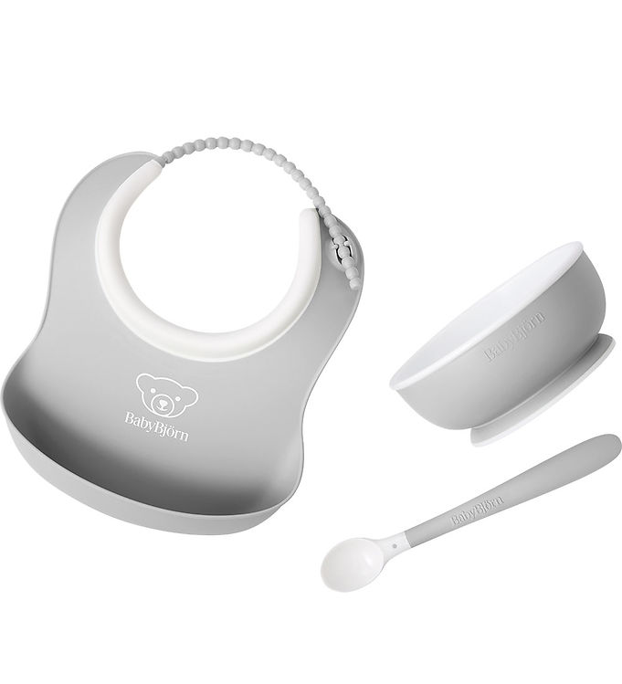 BabyBjörn Spisesæt - 3 Dele - Grå