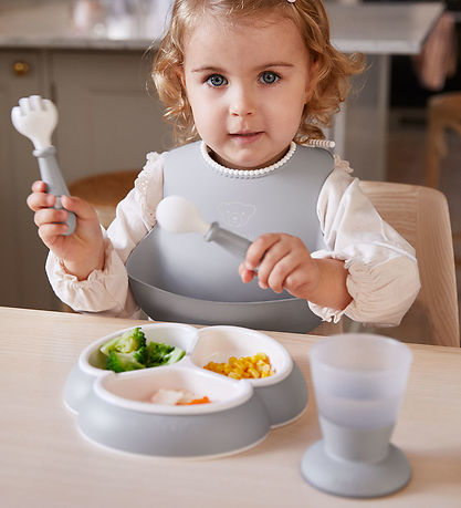 BabyBjörn Spisesæt - 8 Dele - Grå BabyBjörn Spisesæt - 8 Dele - Grå