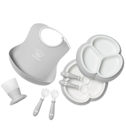 BabyBjörn Spisesæt - 8 Dele - Grå BabyBjörn Spisesæt - 8 Dele - Grå