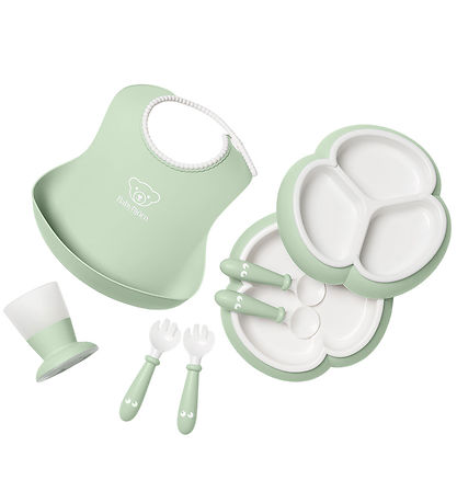 BabyBjörn Spisesæt - 8 Dele - Pastelgrøn BabyBjörn Spisesæt - 8 Dele - Pastelgrøn