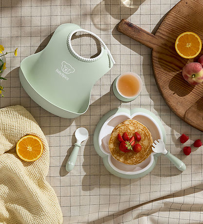 BabyBjörn Spisesæt - 5 Dele - Pastelgrøn BabyBjörn Spisesæt - 5 Dele - Pastelgrøn