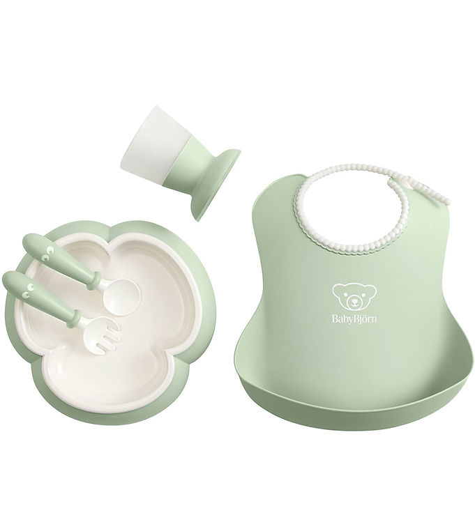 BabyBjörn Spisesæt - 5 Dele - Pastelgrøn