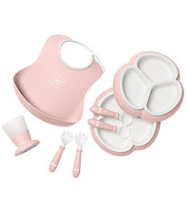 BabyBjörn Spisesæt - 8 Dele - Lyserød BabyBjörn Spisesæt - 8 Dele - Lyserød