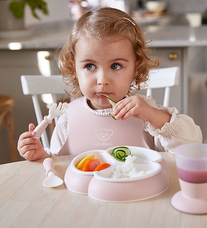 BabyBjörn Spisesæt - 8 Dele - Lyserød BabyBjörn Spisesæt - 8 Dele - Lyserød