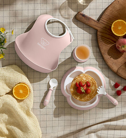 BabyBjörn Spisesæt - 5 Dele - Lyserød BabyBjörn Spisesæt - 5 Dele - Lyserød