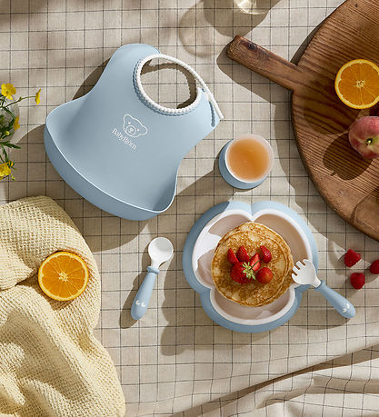 BabyBjörn Spisesæt - 5 Dele - Pastelblå BabyBjörn Spisesæt - 5 Dele - Pastelblå