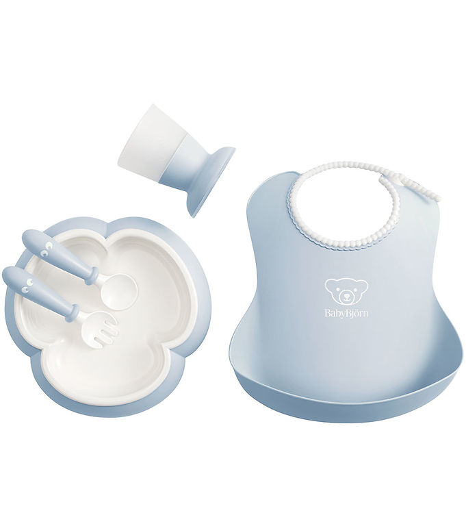 BabyBjörn Spisesæt - 5 Dele - Pastelblå