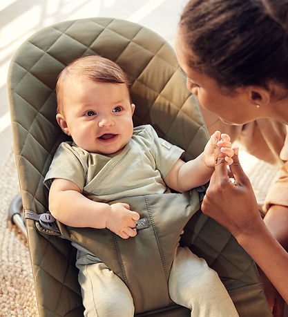 BabyBjörn Skråstol - Bliss - Classic Quiltet - Mørkegrøn