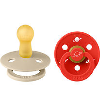 Bibs Colour sutter - Str. 2 - 2-pak - Rund - Planet Nusa - Vanil Bibs Colour sutter - Str. 2 - 2-pak - Rund - Planet Nusa - Vanil