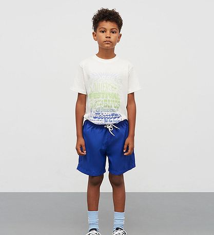 Mads Nørgaard T-shirt - Printed Thorlino - Snow White/Festival