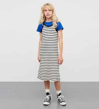 Mads Nørgaard Kjole - Rib - Carna - Vanilla Ice/Sort Mads Nørgaard Kjole - Rib - Carna - Vanilla Ice/Sort