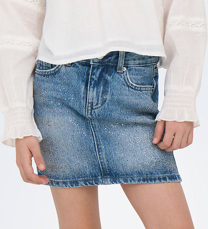 Kids Only Nederdel - KogStella - Light Blue Denim Kids Only Nederdel - KogStella - Light Blue Denim