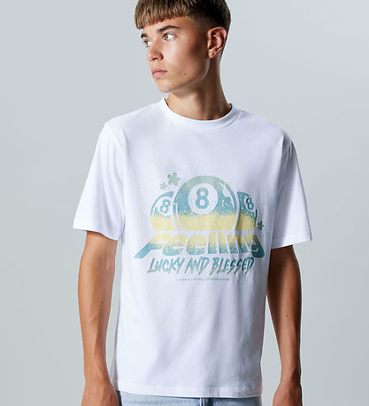 LMTD T-shirt - NlmFeelin - Bright White LMTD T-shirt - NlmFeelin - Bright White