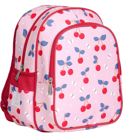 A Little Lovely Company Børnehavetaske m. Termolomme - Kirsebær