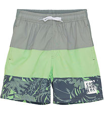 Color Kids Badeshorts - Colorblock - Green Ash m. Print Color Kids Badeshorts - Colorblock - Green Ash m. Print