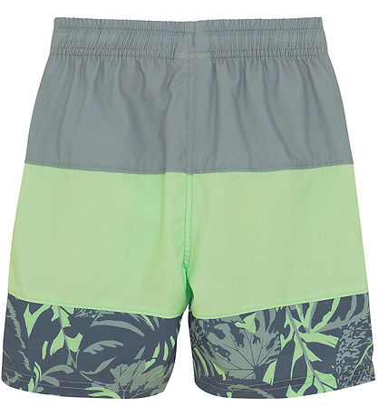 Color Kids Badeshorts - Colorblock - Green Ash m. Print Color Kids Badeshorts - Colorblock - Green Ash m. Print