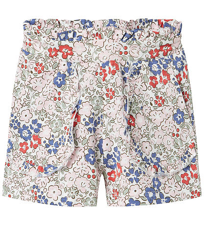 Name It Shorts - Modal - NmfHaile - Bright White m. Blomster
