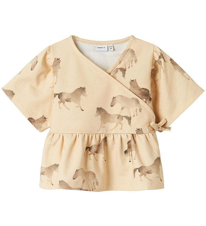 Name It T-shirt - Sweat - NmfHelva - Sun Kiss m. Heste