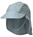 Wheat Badehat - Tonga - UV40+ - Blue Swim Stripe Wheat Badehat - Tonga - UV40+ - Blue Swim Stripe