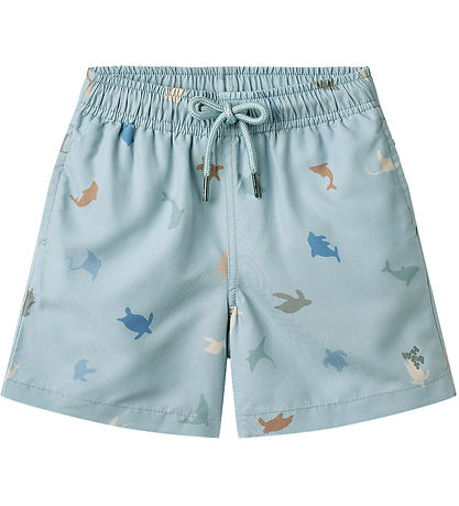 Wheat Badeshorts - Hansi - Soft Blue Sea Life Wheat Badeshorts - Hansi - Soft Blue Sea Life