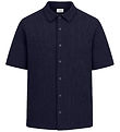 Grunt Skjorte - Vaflet - GRAlfred - Navy Grunt Skjorte - Vaflet - GRAlfred - Navy