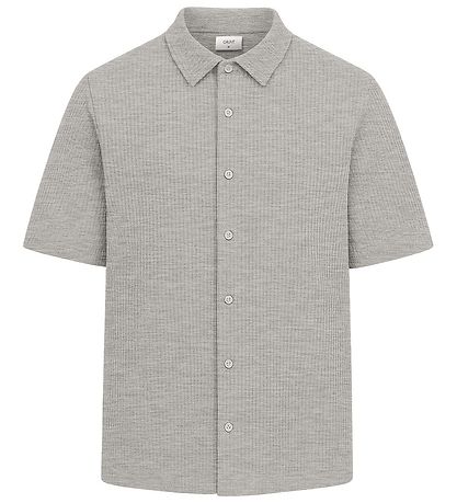 Grunt Shirt - Waffle Fabric - GRAlfred - Light Grey Melange