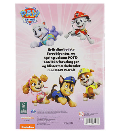 Forlaget Carlsen Malebog - Paw Patrol Malebog
