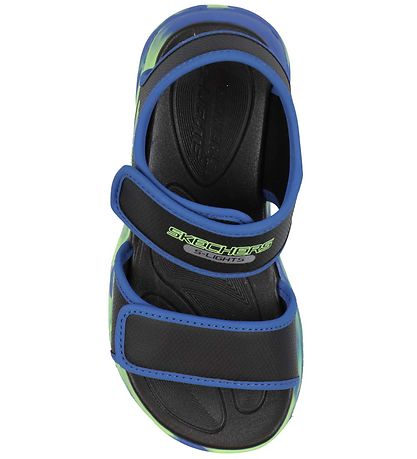 Skechers Sandaler m. Lys - Lights Sola - Sort/Blå Skechers Sandaler m. Lys - Lights Sola - Sort/Blå