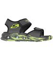 Skechers Sandal m. Lys - Light Sola - Charcaol/Black Skechers Sandal m. Lys - Light Sola - Charcaol/Black
