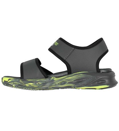 Skechers Sandal m. Lys - Light Sola - Charcaol/Black Skechers Sandal m. Lys - Light Sola - Charcaol/Black