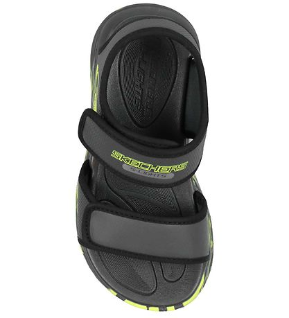 Skechers Sandal m. Lys - Light Sola - Charcaol/Black Skechers Sandal m. Lys - Light Sola - Charcaol/Black