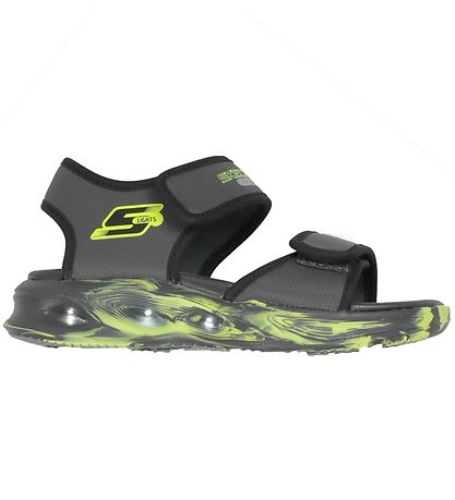 Skechers Sandal m. Lys - Light Sola - Charcaol/Black Skechers Sandal m. Lys - Light Sola - Charcaol/Black