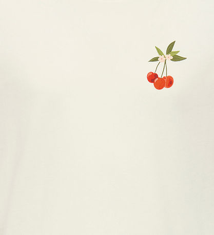 Kids Only T-shirt - KogAnnbel Sun Life - Cloud Dancer/Cherry Kids Only T-shirt - KogAnnbel Sun Life - Cloud Dancer/Cherry