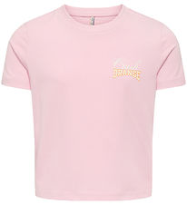 Kids Only T-shirt - KogAnnbell Sun Life - Roseate Spoonbi/Orange Kids Only T-shirt - KogAnnbell Sun Life - Roseate Spoonbi/Orange