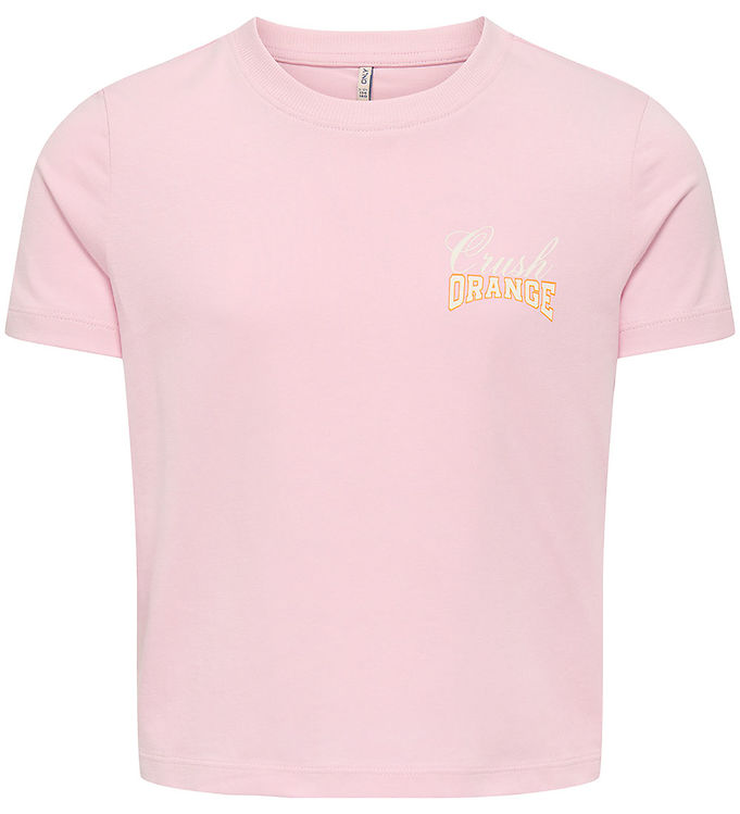 Kids Only T-shirt - KogAnnbell Sun Life - Roseate Spoonbi/Orange