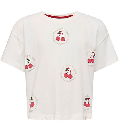 Kids Only T-shirt - KogCharlotte Life - Cloud Dancer/Fruit Kids Only T-shirt - KogCharlotte Life - Cloud Dancer/Fruit