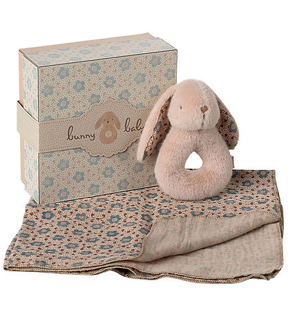 Maileg Ranglesæt - Kaninrangle/Stofble - Powder