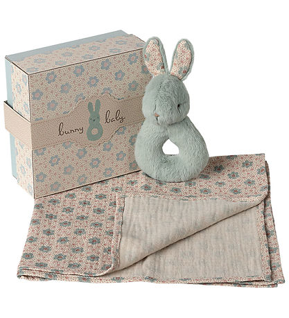 Maileg Ranglesæt - Harerangle/Stofble- Mint Maileg Ranglesæt - Harerangle/Stofble- Mint