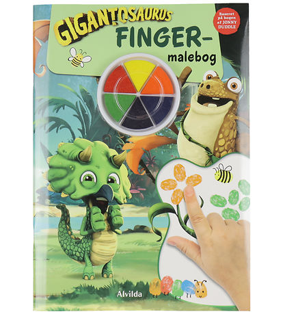 Alvilda Bog - Fingermalebog m. Gigantosaurus - Dansk