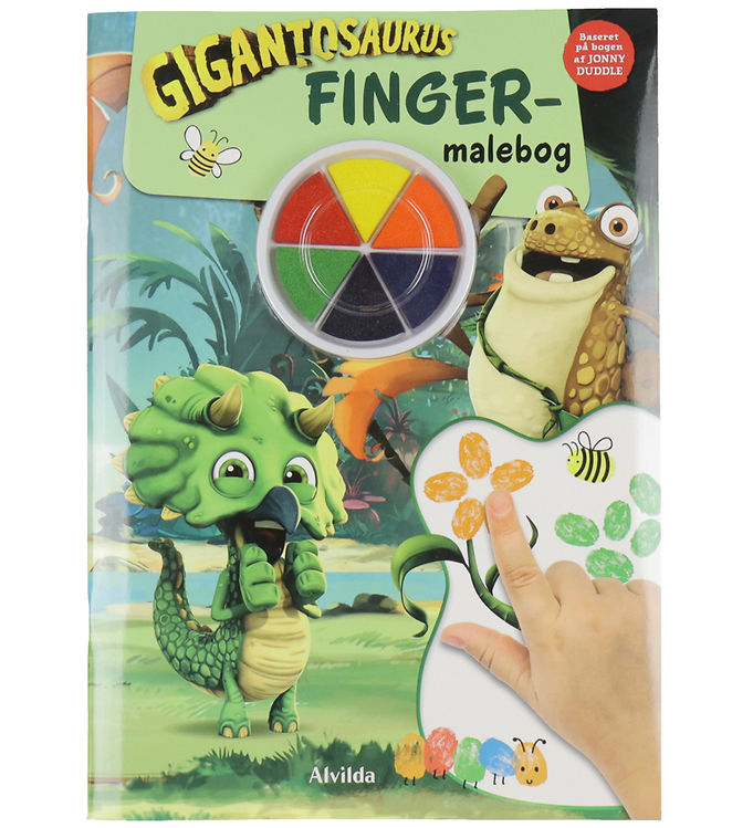 Alvilda Bog - Fingermalebog m. Gigantosaurus - Dansk
