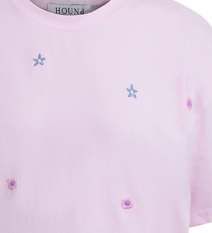 Hound T-shirt - Light pink m. Blomster Hound T-shirt - Light pink m. Blomster