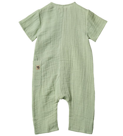 Wheat Summer Romper - Muslin - Alex - Soft Mint