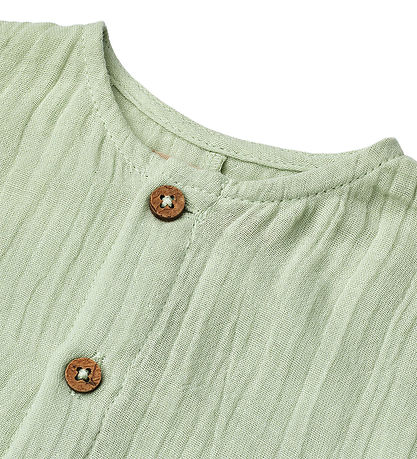 Wheat Summer Romper - Muslin - Alex - Soft Mint