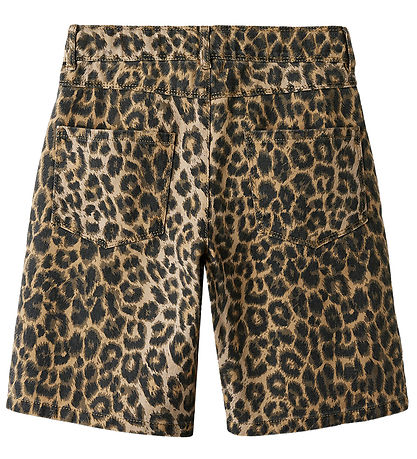 LMTD Shorts - NlfLeo - Silver Mink/Leopard