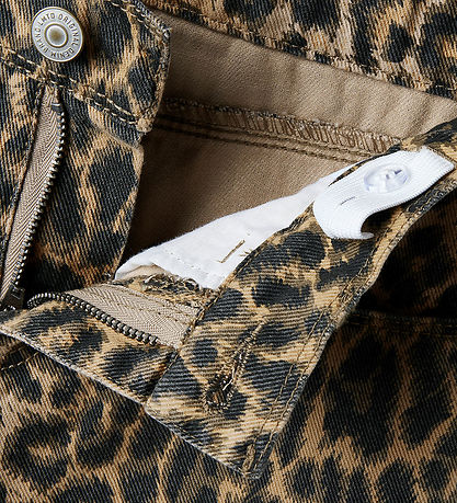 LMTD Shorts - NlfLeo - Silver Mink/Leopard