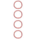 Name It Elastic Hair Bands - nkfAcc - 4-Pack - Cameo Pink w. Gli