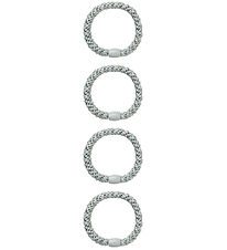 Name It Hårelastikker - NkfAcc - 4-pak - Aqua Gray m. Glitter Name It Hårelastikker - NkfAcc - 4-pak - Aqua Gray m. Glitter