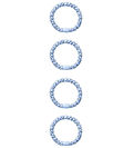 Name It Elastic Hair Bands - NkfAcc - 4-Pack - Serenity w. Glitt